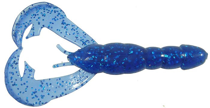 Strike King - Rage Tail Craw - 4in 7bg Sapphire Blue - RGCRW-19