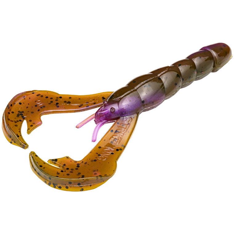 Strike King - Rage Tail Craw - 4in 7bg Grn Pmp/purp Swl - RGCRW-807