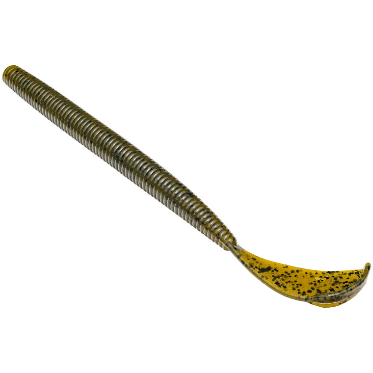 Strike King - Rage Cut R Worm - 7in 6bg Green Pumpkin - RGCUT7-46