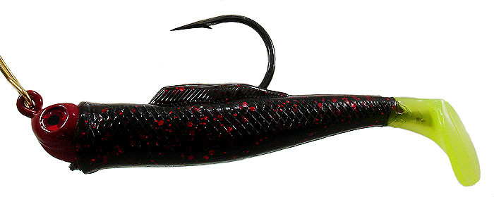 Strike King - Redfish Magic Spinner - 1/4oz Black Neon/chat Tl - RMG14-865
