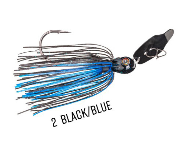 Strike King - Thunder Cricket Blade Jg - 1/2oz Slvr-black/blue - TCVSJ12-2