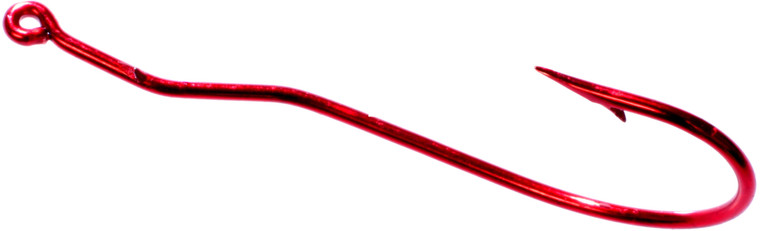 Tru Turn - Worm Hook - Bleeding Red 3/0 4pk - 063ZS-3/0