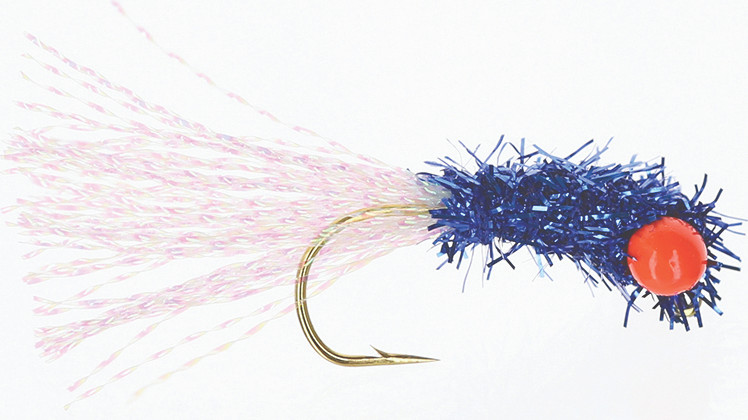 The Crappie Psychic - Iddy Biddy Grass Shrimp - 1/16oz 3pk Blue/wht/org - TCP007-11