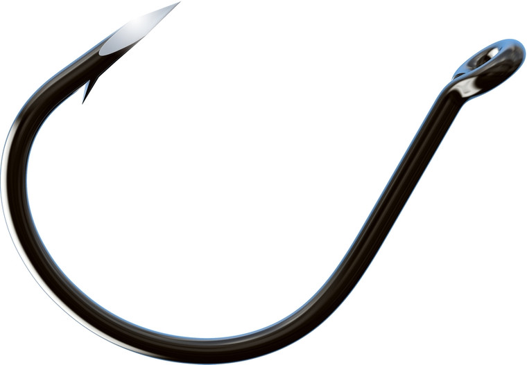 Trokar - Wacky Worm Hook - Platinum Black 1/0 8pk - TK97-1/0