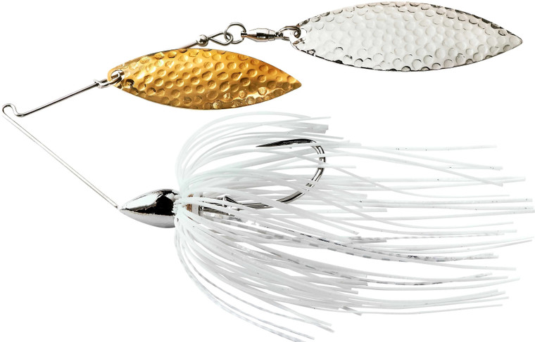 War Eagle - Nickel Frame Spinnerbait - 1/2oz Co/wl White/silver - WE12NWH01S