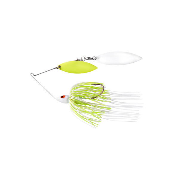 War Eagle - Painted Head Spinnerbait - 3/8oz Pntd White/chart - WE38PW02