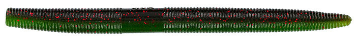 Yamamoto - Senko Worm - 5in 10bg Grn Pmp/red Flk - 9-10-925