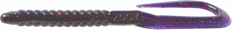 Zoom - Mag U-tail Worm - 7.5in 15bg Junebug Red - 144-177