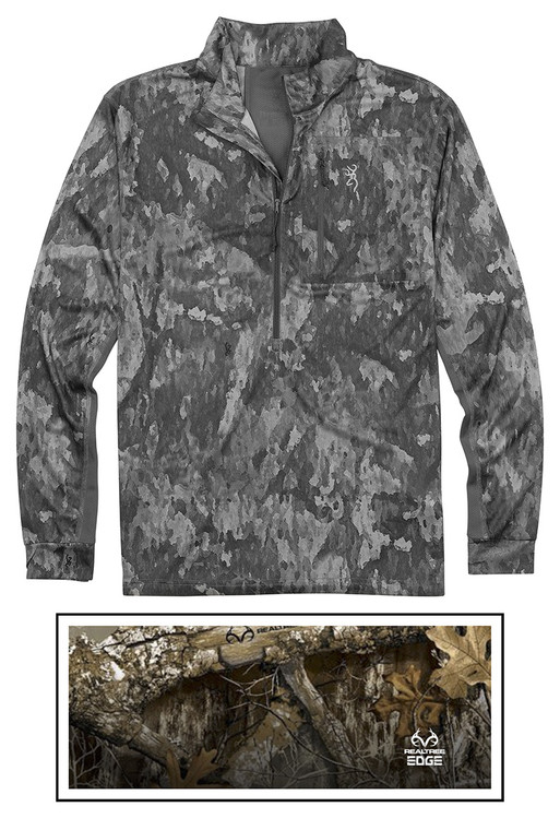 Browning - Early Season L/s Shirt - 3/4 Zip Rt-edge Xl -