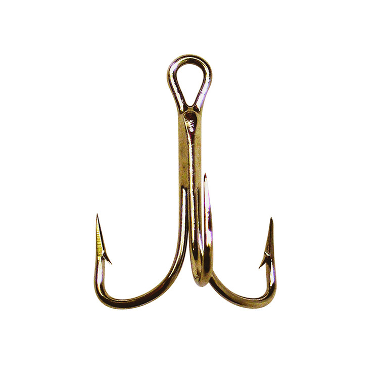 Eagle Claw - Lazer Treble Hook - Bronze 2x Sz4 25bx - S974U-4
