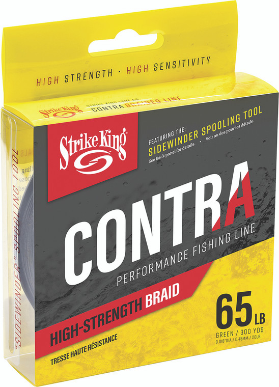 Strike King - Contra Braid Line - Green 300yd 65lb - LPB300-65G