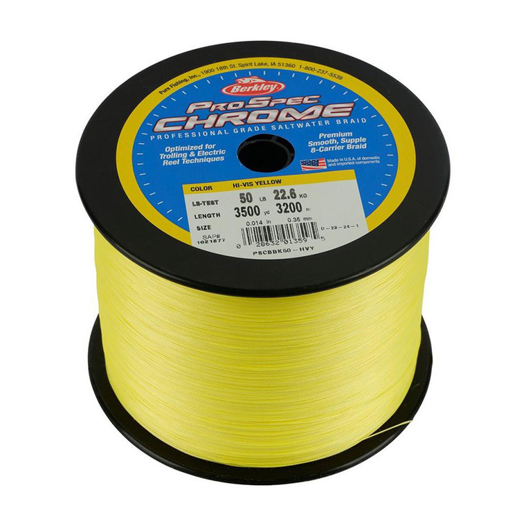 Berkley - Pro Spec Chrm Prem Braid - 3500yd 50# Hiv Yel -