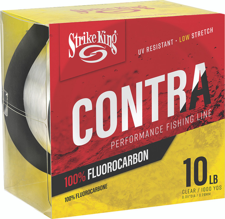 Strike King - Contra Fluorocarbon Line - Clear 1000yd 10lb - LPFC1000-10C