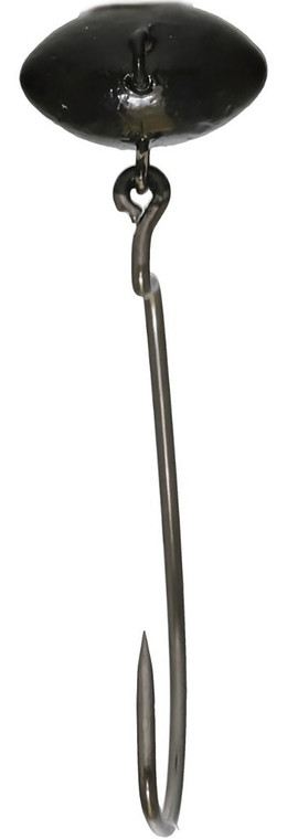 Eagle Claw - Lazer Swing Jighead - Black 5/8oz 4/0 4pk - LSSWH4B58