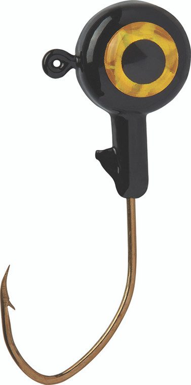 Mister Twister - Sassy Stingum Jighead - 1/24oz 8pk Black - SJ248P-3