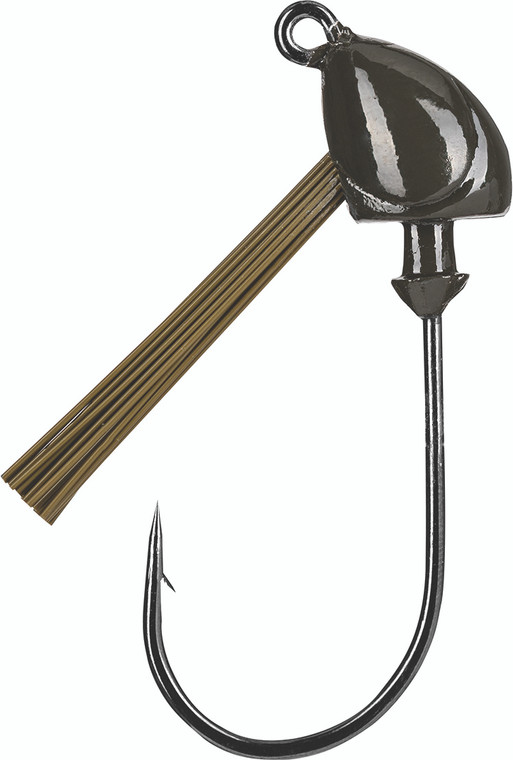 Strike King - Weedless Squadron Head - 3/4oz 2pk Green Pumpkin - SSHW34-46