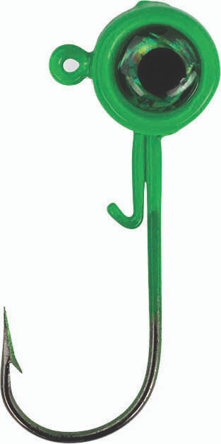 ACC Crappie Stix - Crappie Jig Heads - 1/8oz Green 8pk -