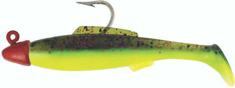 H & H - King Cocahow Minnow Jig - 6in 1oz Split Avocado - KCMJ1-161