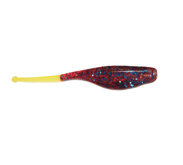 K Wigglers - Ball Tail Shad - 5in 7pk Plum/blu Flk/cht - 97784