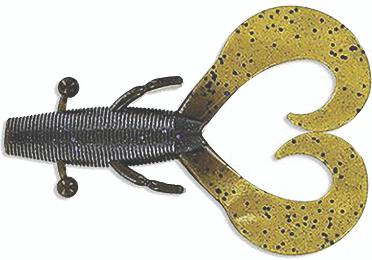 Yamamoto - Cowboy Creature Bait - 4in 7bg Dk Pump/prp-blk - 136-07-358