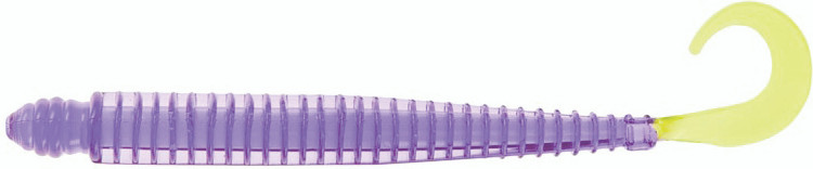 Mister Twister - Ringworm - 4in 10pk Grape/chart Tl - 4RW10-1310