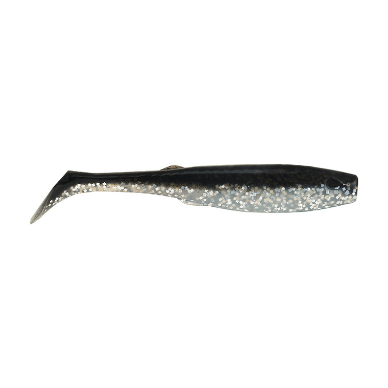 Berkley - Gulp Alive Paddle Tail - Pint 5in Black Silver - GAPPS5-BSV