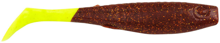 Berkley - Gulp Sw Paddleshad - 5in 3bg Rootbeer Chart - GSPS5-RBGC