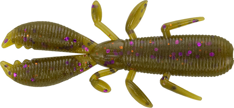 Yamamoto - Covert Craw - 2.5in 10pk Grn Pump Purp - Yamamoto - Covert Craw - 2.5in 10pk Grn Pump Purp -