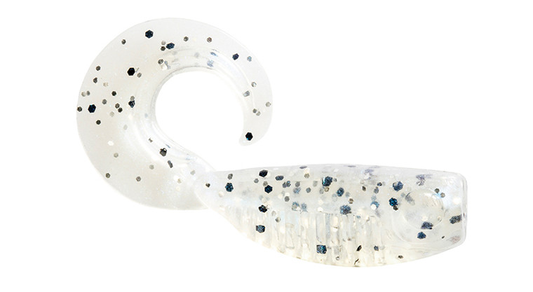 Z-Man - Guppy Grubz - 2in 8pk Pearl Blue Glimm -