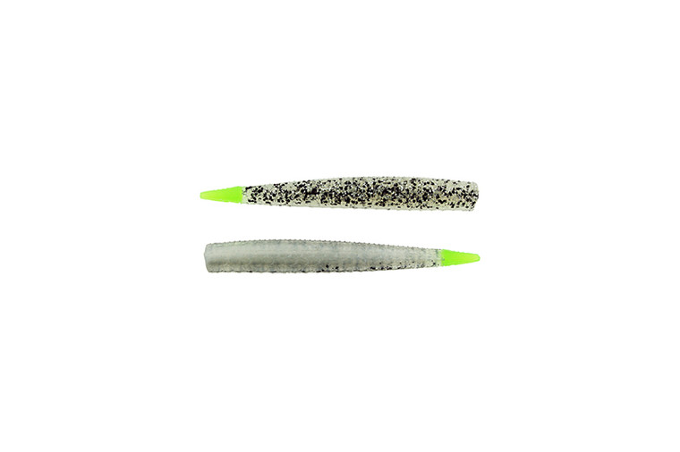 Bass Assassin - Litl P&v Twitch Bait - 3.5in 10bg Slv Phnt/ch T -