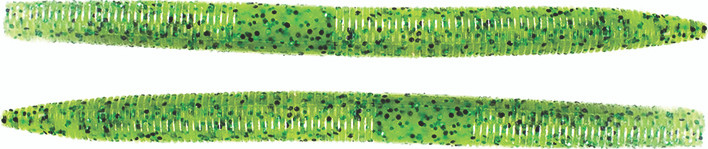 Googan - Lunker Log - 4in 7pk Chrt Pep Grn Flk -