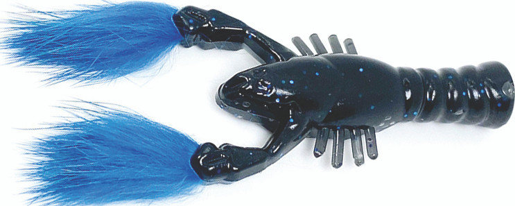 Rabid Baits - Rabid Craw - 3in 4pk Black/blue -