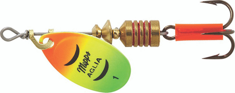 Mepps - Aglia Plain Treble - 1/8oz Hot Fire Tiger -