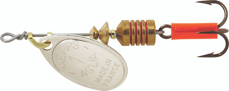 Mepps - Aglia Plain Treble - 1/8oz Silver -