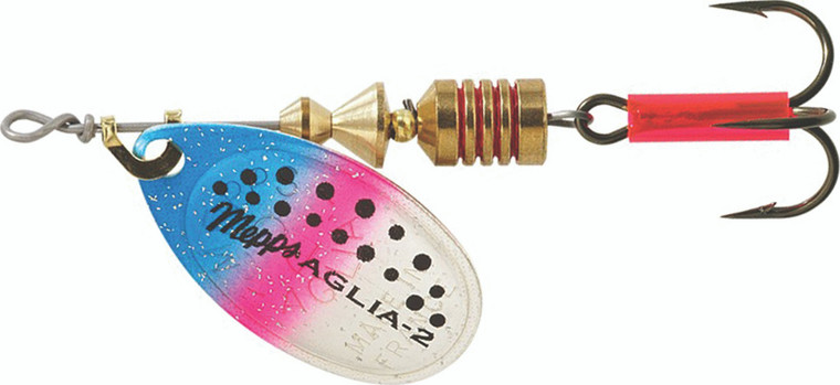 Mepps - Aglia Plain Treble - 1/6oz Rainbow Trout -