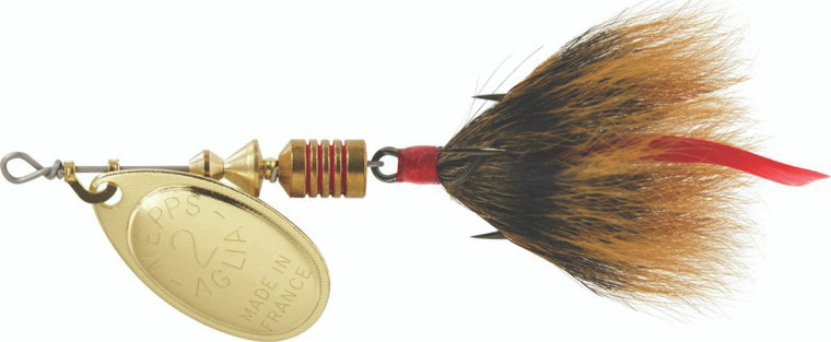 Mepps - Aglia Dressed Treble - 1/6oz Gold-brown -
