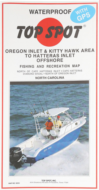 Top Spot - Fishing Map - Oreg Inlt Kitty Hawk/hat - N-243