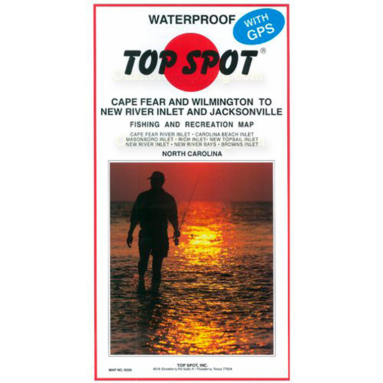Top Spot - Fishing Map - Cape Fear/jacksonvll Nc - N-255