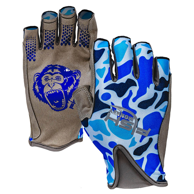 Fish Monkey - Pro 365 Guide Glove - Blue Old School Medium -