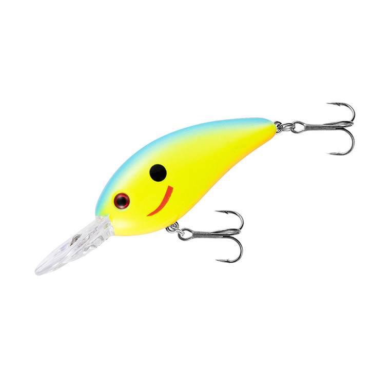 Bomber - Fat Free Guppy Crankbait - 2.38in 3/8oz Chart/blue -
