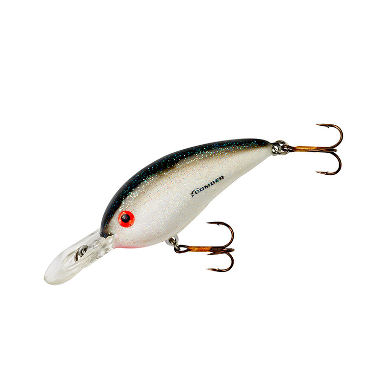 Bomber - Fat Free Guppy Crankbait - 2.38in 3/8oz Emrld Spark -