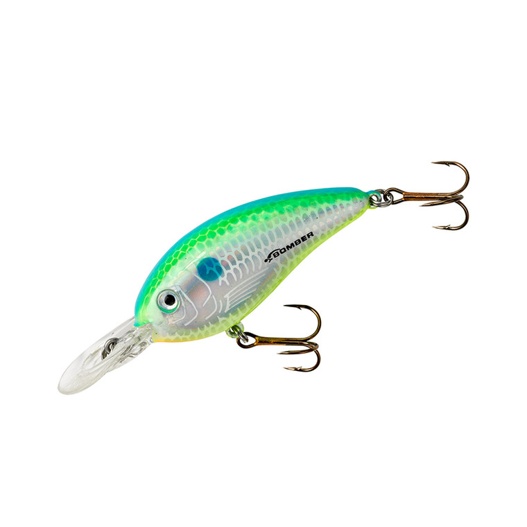 Bomber - Fat Free Guppy Crankbait - 2.38in 3/8oz Citrus Shad -