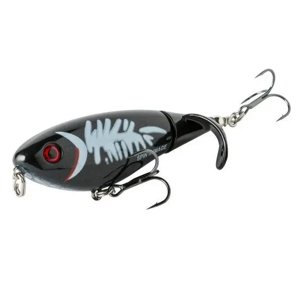 Heddon - Spin N Image - 3 1/2in 1/2oz Black Whit -