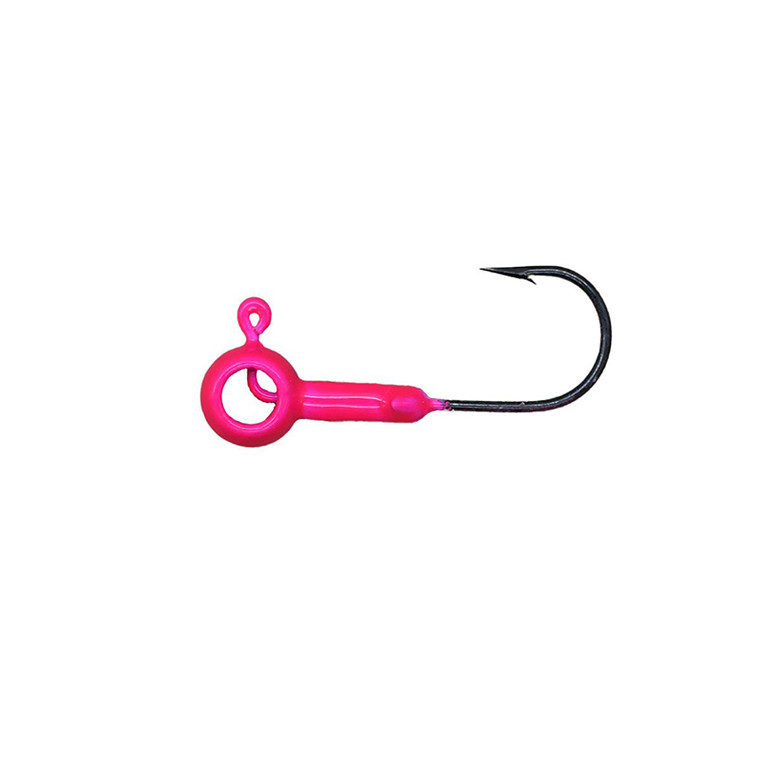 Leland - Eyehole Round Jigheads - 1/16oz 5pk Pink -