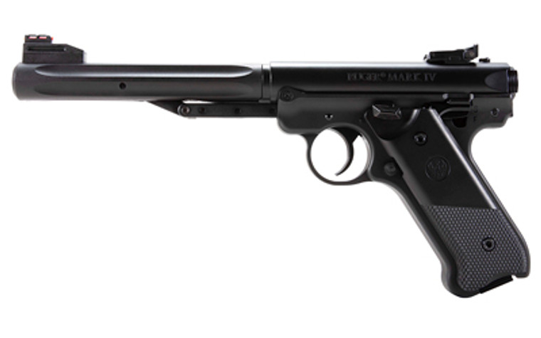 Umarex Ruger MKIV  Single Shot Air Pistol  177 BB  5.3" Barrel  360 Feet Per Second  Matte Finish  Black  Polymer Grips 2244245 Umarex Ruger MKIV  Single Shot Air Pistol  177 BB  5.3" Barrel  360 Feet Per Second  Matte Finish  Black  Polymer Grips 2244245