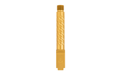 Ballistic Advantage Premium Series  9MM  4.5" Threaded Barrel  1/2x28  Spiral Fluting  For Glock 19 Gen 3-5  PVD Finish  Gold BAPSG195T3G