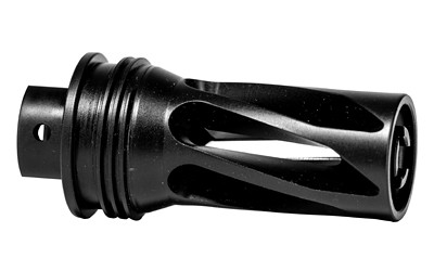 HUXWRX Safety Company Flash Hider-QD 556  1/2X28 Long (2.7")  .223 Remington/5.56NATO  Flash Hider  Quick Detach Suppressor Mount  Compatible with HX-QD 556K  556  762  762 Ti  Magnum Ti Suppressors  Black 2885