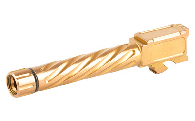 Shadow Systems Match Grade  4.5" Threaded Barrel  Spiral Fluted  9MM  Fits Shadow Systems MR/XR Models  Titanium Carbo-Nitride Finish  Bronze SG9C-02-03TSPL-BRZ