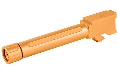 True Precision Barrel  9MM  Gold Titanium Nitride  Threaded  Fits Glock 19 TP-G19B-XTG