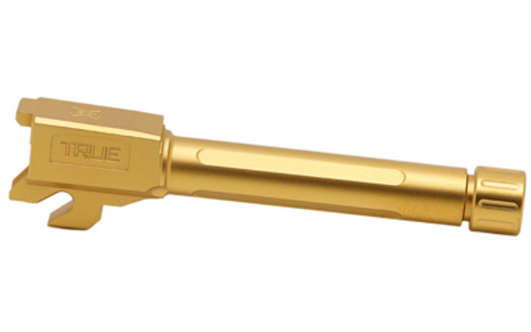 True Precision Barrel  9MM  Gold Titanium Nitride  Threaded  Fits Sig P320 Compact TP-P32CB-XTG